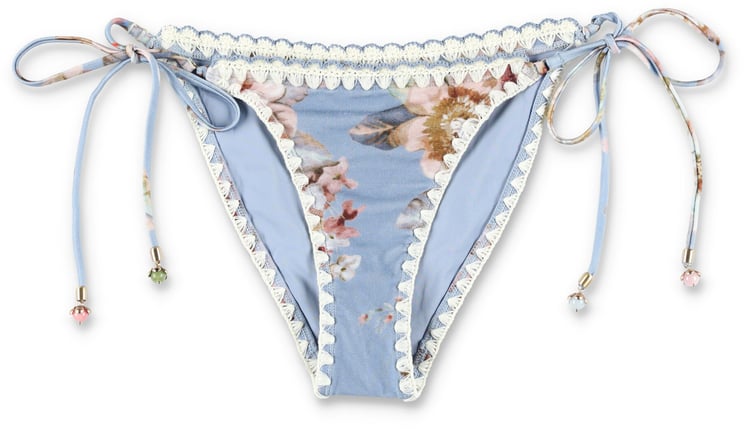 Zimmermann Zimmermann Chambray crochet tie bikini brief