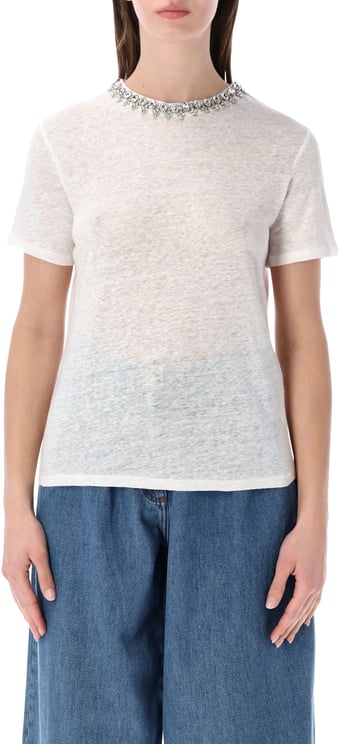 Zimmermann Strass Top Bianco