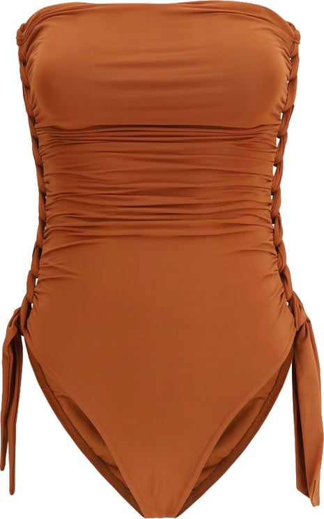 Zimmermann Zimmermann Brown Polyester One-Piece Swimsuit