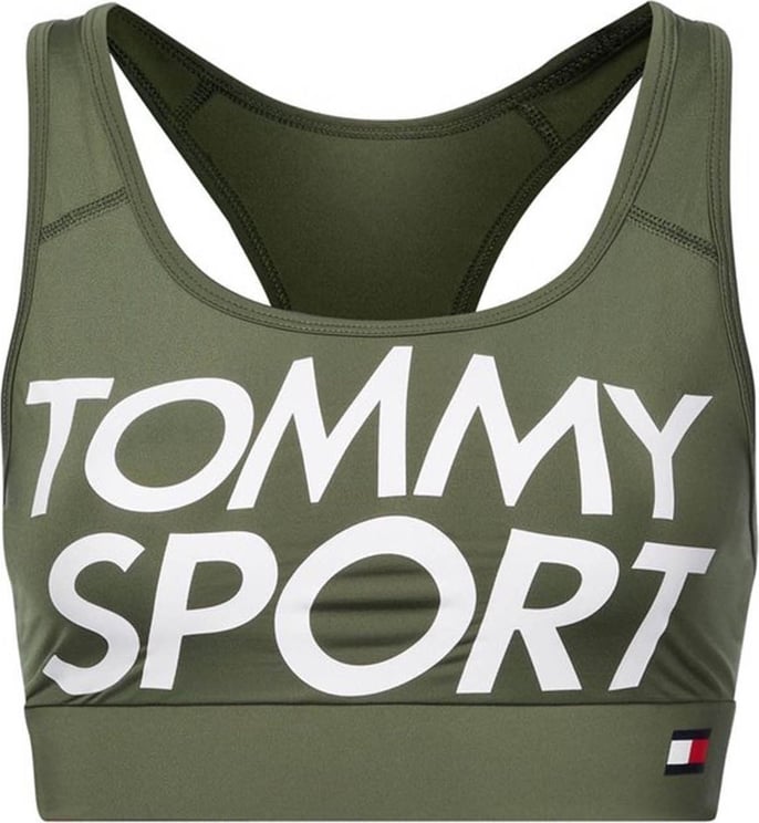 Tommy Hilfiger TOMMY MEDIUM SUPPORT Sport-bh Donkergroen Groen