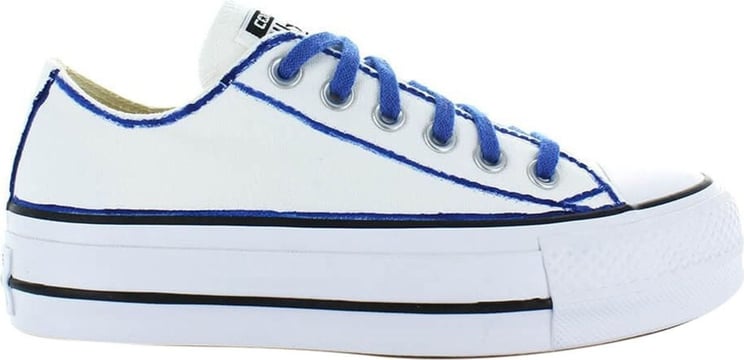 All Star Platform White/blue Sneaker Ltd Ed White