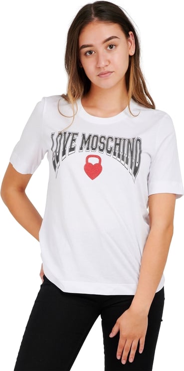 Love Moschino Love Boxing T-shirt Wit
