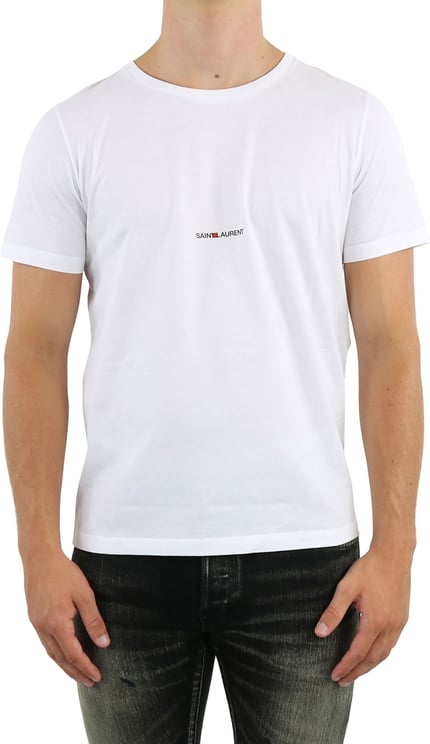 Saint Laurent T-shirt Wit Wit