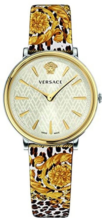 Versace VBP120017 V-Circle dames horloge 38 mm Zilver