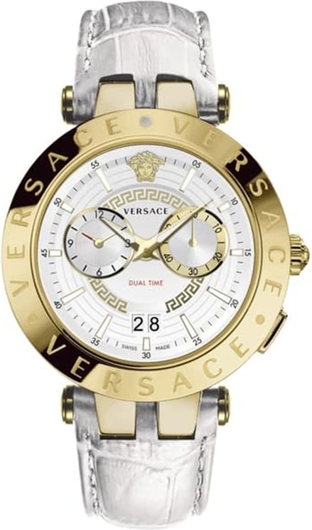 Versace VEBV00319 V-Race heren horloge 46 mm Wit