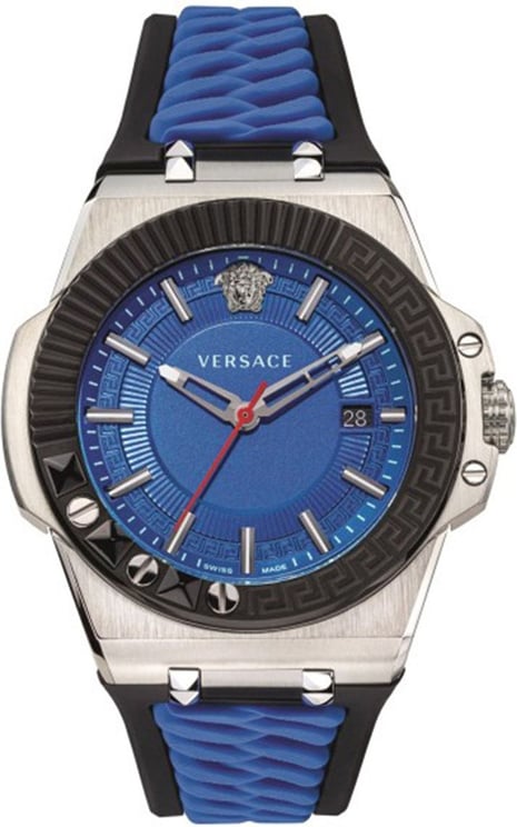 Versace VEDY00119 Chain Reaction heren horloge 45 mm Blauw