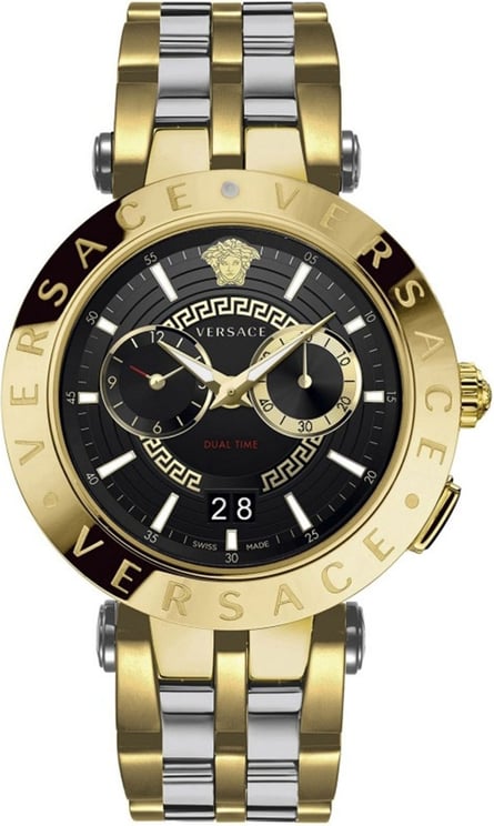 Versace VEBV00519 V-Race heren horloge 46 mm Black