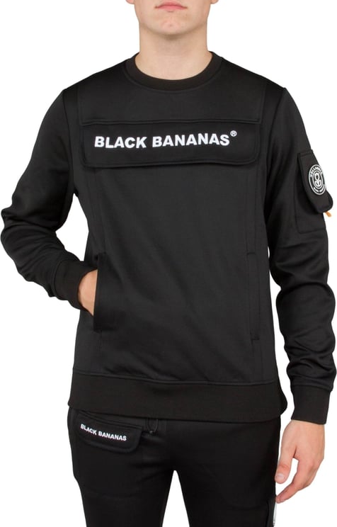 Black Bananas Protect Crewneck Zwart Zwart