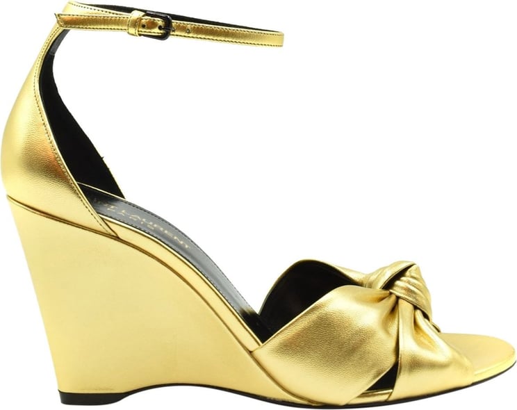 Saint Laurent Sandals Gold Goud