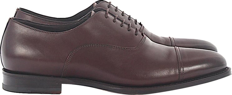 Santoni Business Shoes Oxford Aperto Bruin