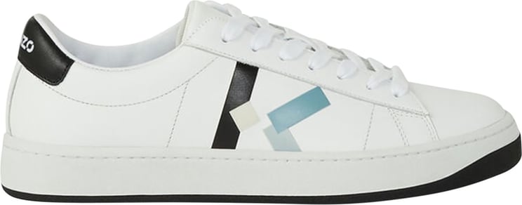 Kenzo Kourt White Sneakers Wit