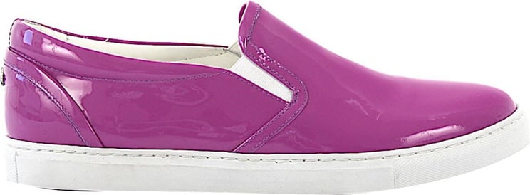 Dsquared2 Women Low-Top Sneakers Calfskin Patent Leather Purple - Astana Roze