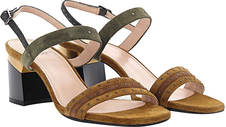 Lanvin Women Sandals With Strap Suede Beige - Aden Beige