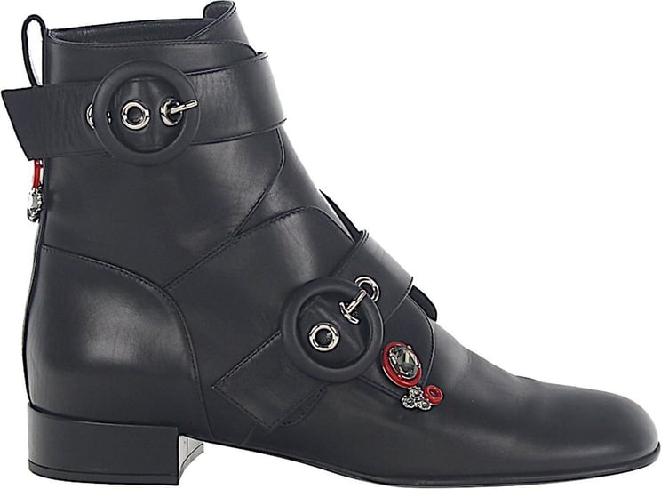 Dior Women Ankle Boots Calfskin Gem Black - Epcot Zwart