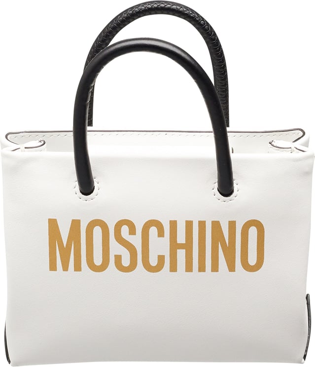 Mini shopper bag with logo print