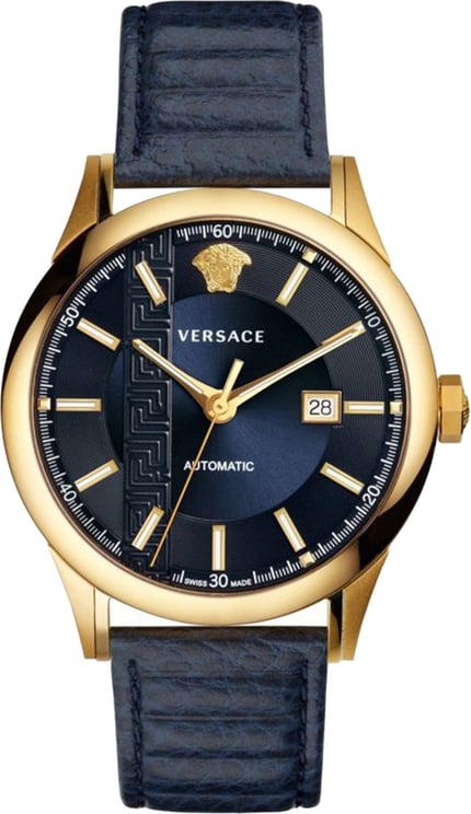 Versace V18020017 Aiakos automatisch heren horloge 44 mm Blauw