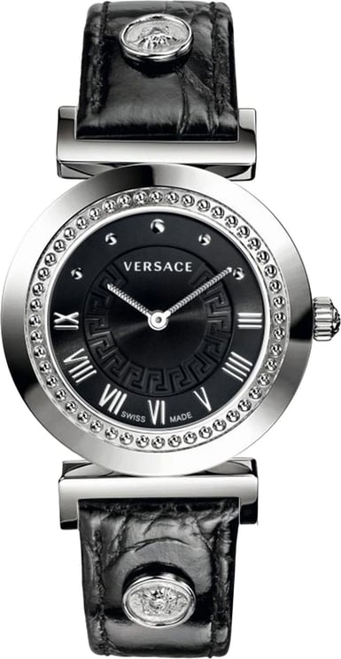 Versace P5Q99D009S009 Vanity dames horloge 35 mm Zwart