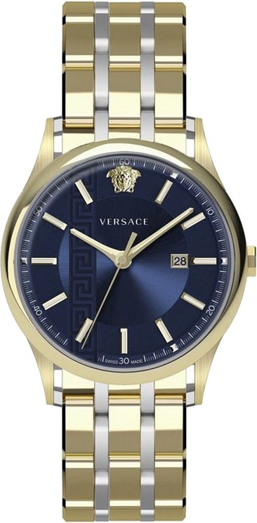 Versace VE4A00720 Aiakos heren horloge 44 mm Blue