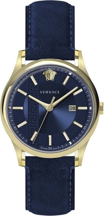 Versace VE4A00220 Aiakos heren horloge 44 mm Blue