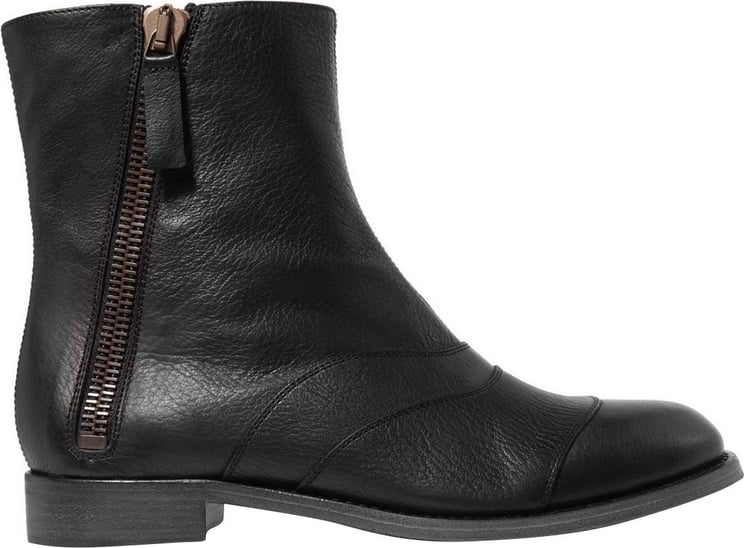 Chloé Leather Ankle Boots Zwart