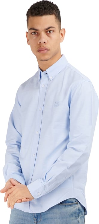 Kenzo Tiger Crest Shirt lightblue Blauw