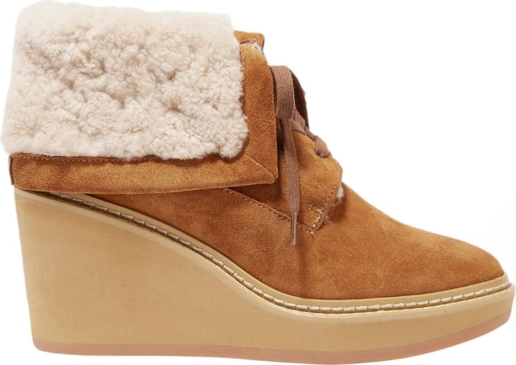 Chloé Martinica Shearling Ankle Boots Bruin