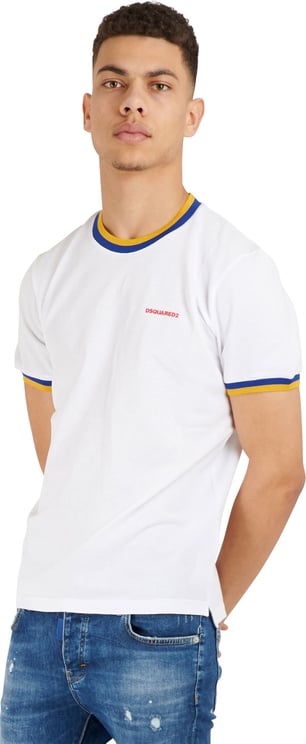 Dsquared2 White D2 t-shirt Wit