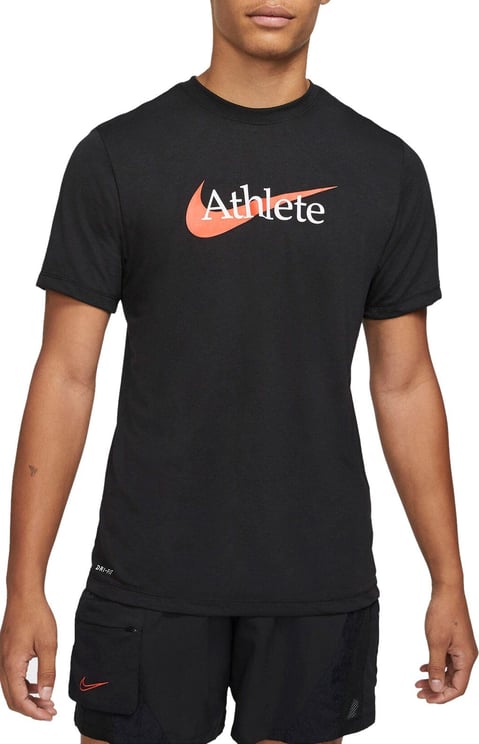 Nike Dri-fit Swoosh T-shirt Men Zwart Zwart