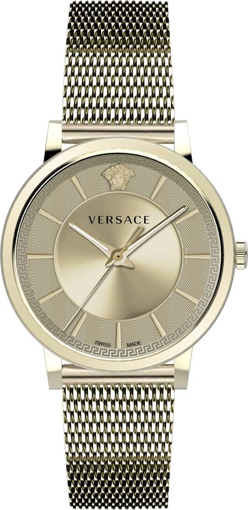 Versace VE5A00720 V-Circle heren horloge 44 mm Goud