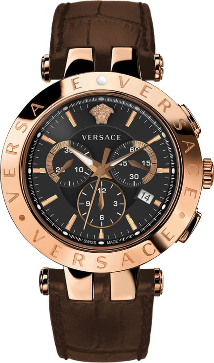 Versace VERQ00320 V-Race heren horloge 42 mm Zwart