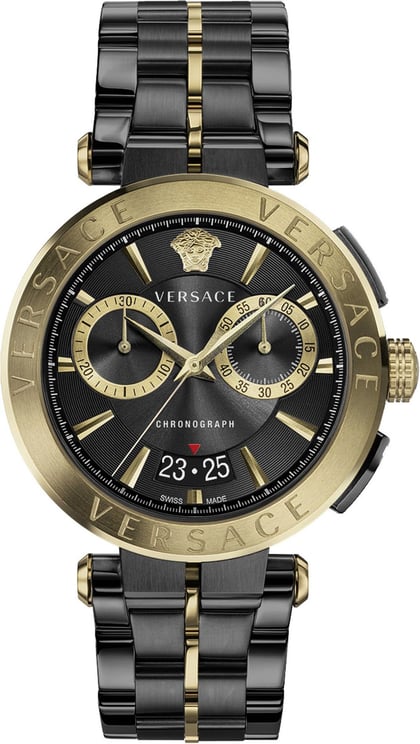 Versace VE1D01620 Aion heren horloge 45 mm Black