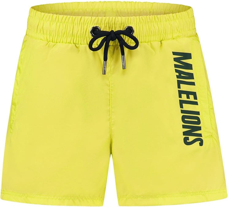 Malelions Junior Nium Swimshort - Yellow/Army Geel