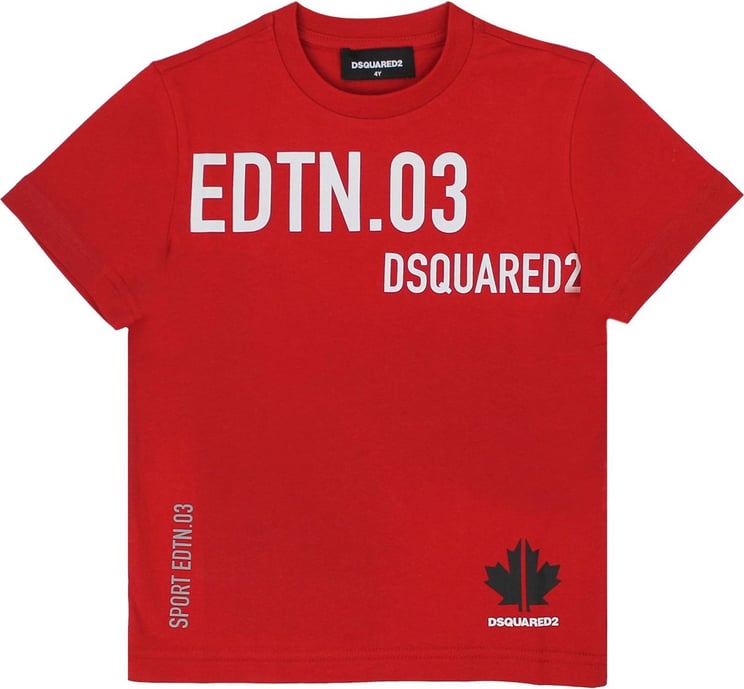 Dsquared2 Red Boy T-shirt Rood