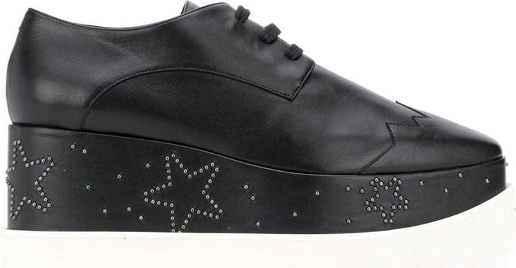 Stella McCartney Elyse 80 Platform Lace-up Shoes Zwart