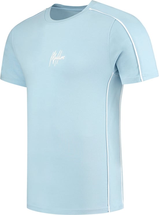 Malelions Thies T-Shirt 2- Light Blue Blauw