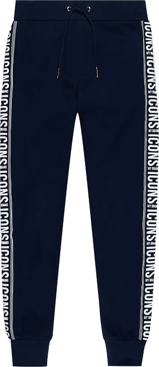 My Brand Icons Tape Pant Navy Blauw