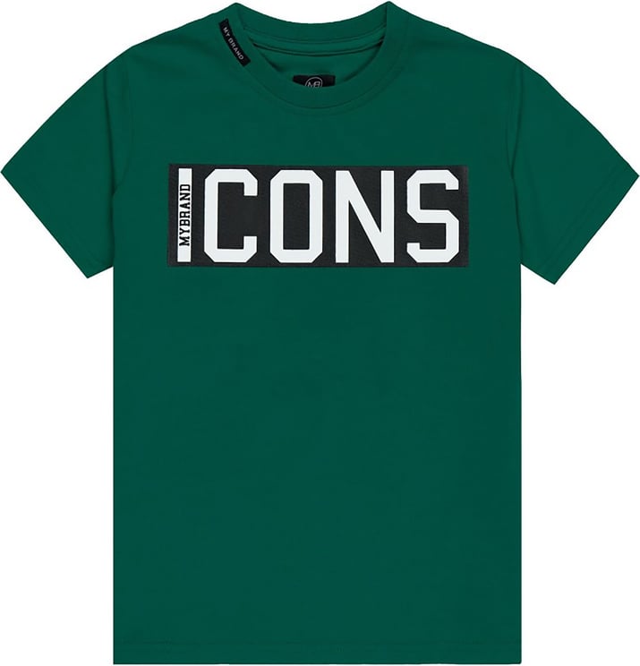 My Brand Icons Square T-Shirt Army Groen