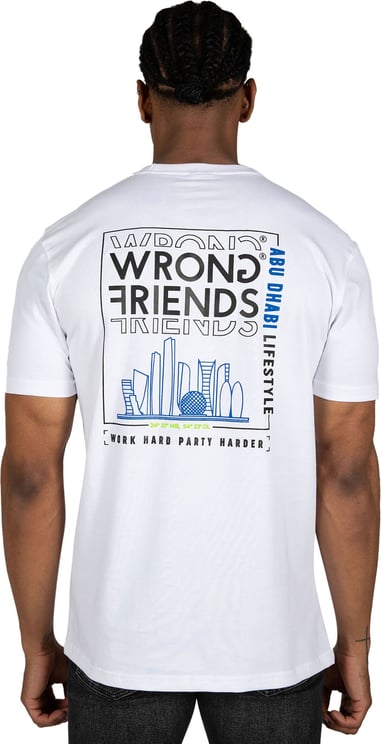 Wrong Friends Abu Dhabi T-shirt - wit Wit
