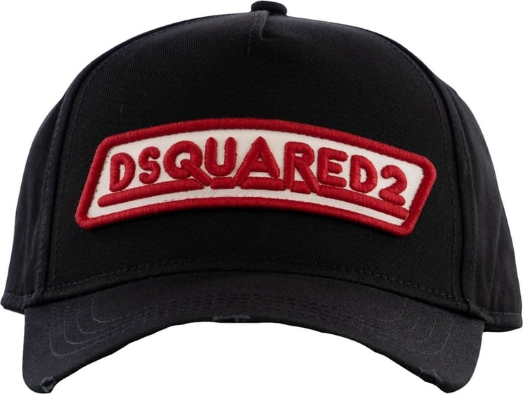 Dsquared2 Cargo Pet Met Logoborduring Zwart Zwart