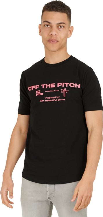 OFF THE PITCH T-shirt Zwart