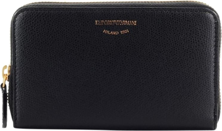 Emporio Armani Black Medium Wallet Black Zwart
