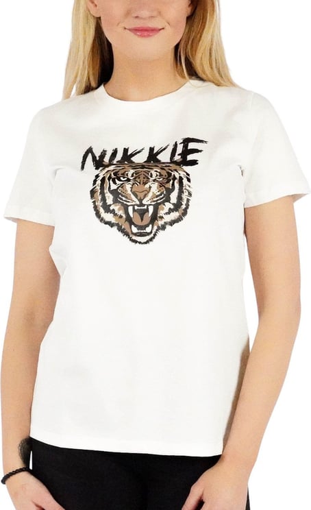 Nikkie NIKKIE Tiger T-shirt Wit