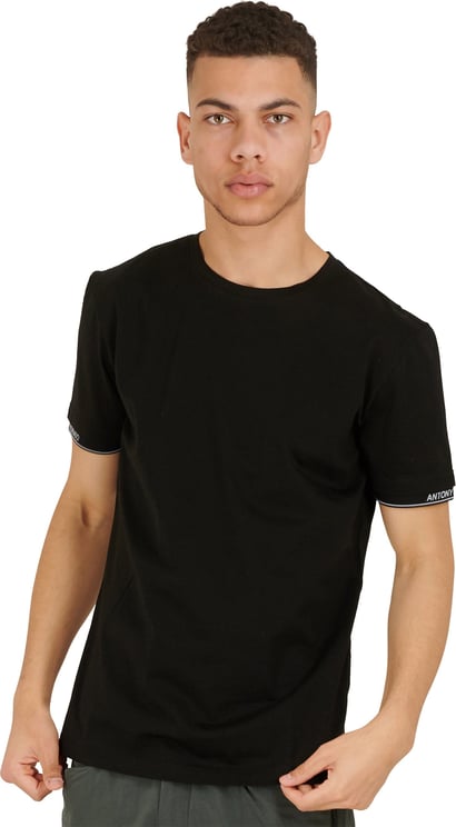 Antony Morato Logo Tape T-shirt Zwart