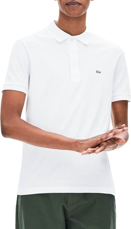 Lacoste Short Sleeve Polo Wit Wit