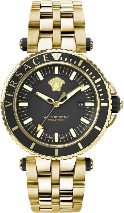 Versace VEAK00618 V-Race Diver heren horloge Zwart