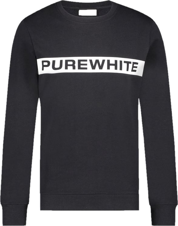 Purewhite Sweater Black Zwart