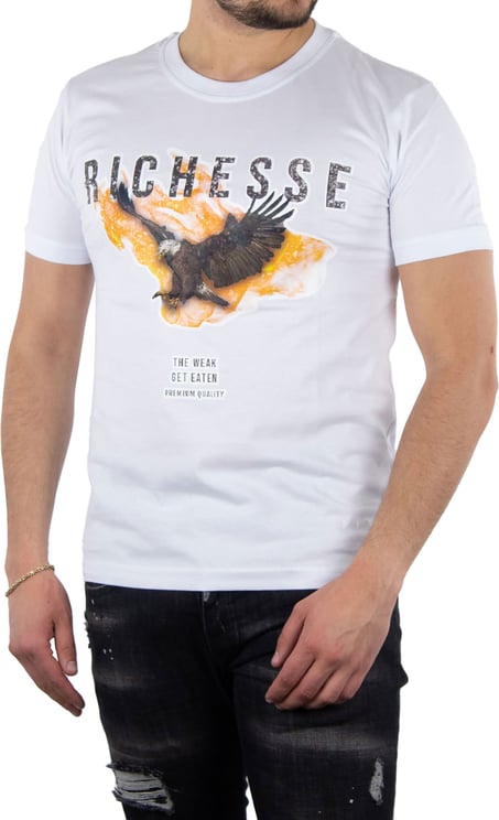 Richesse Aigle White T-shirt Wit