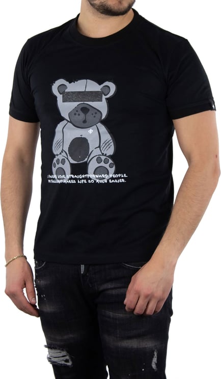 Richesse Ted Black T-shirt Zwart