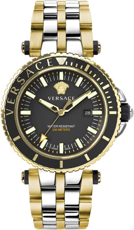 Versace VEAK00518 V-Race Diver heren horloge Zwart