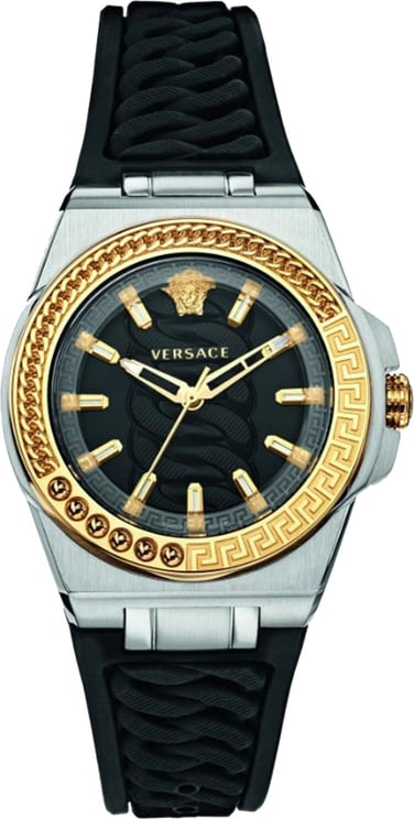 Versace VEHD00120 Chain Reaction dames horloge 40 mm Zwart